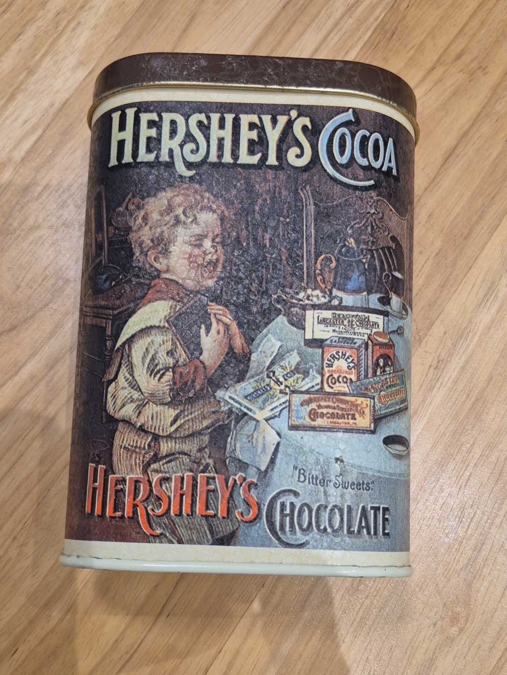 Hershey's Cocoa Decorative Storage Tin - Brown